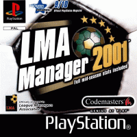LMA Manager 2001 PAL Playstation  box art